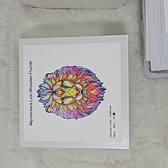 Fox, Lion and Sea Turtle Wooden Puzzles - Picture 3 of 4